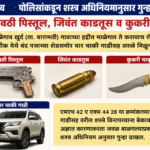 पोलिसांची कारवाई; गावठी पिस्तूल, जिवंत काडतूस व कुकरीसह दोघांवर गुन्हा