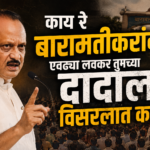 काय रे बारामतीकरांनो, एवढ्या लवकर तुमच्या दादाला विसरलात का…?